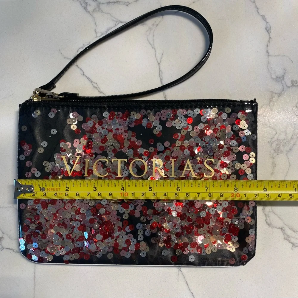 Victoria’s Secret Sequin Cosmetic Bag Pouch - Picture 5 of 12